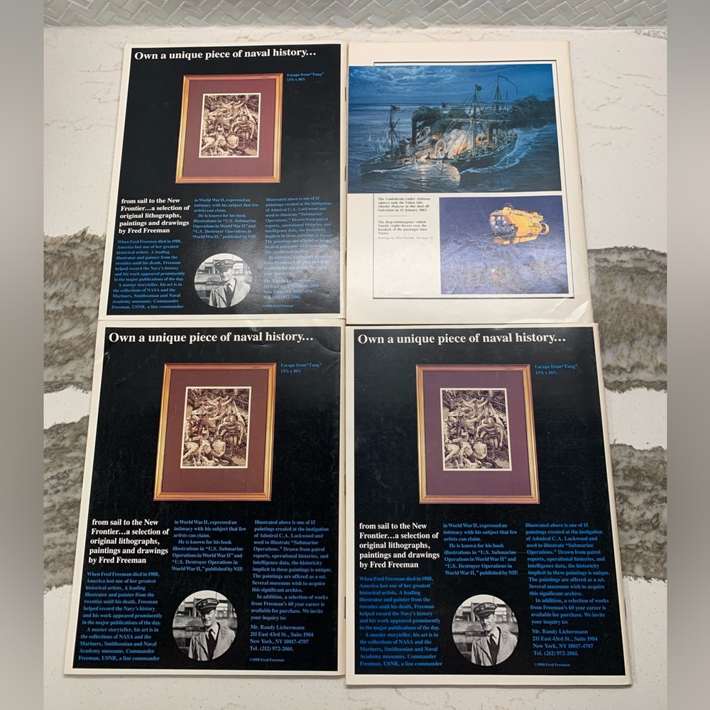 Naval History Magazines US Naval Institute 1990-91 Series ( Lot of 4 ) - G Cond - Picture 2 of 6
